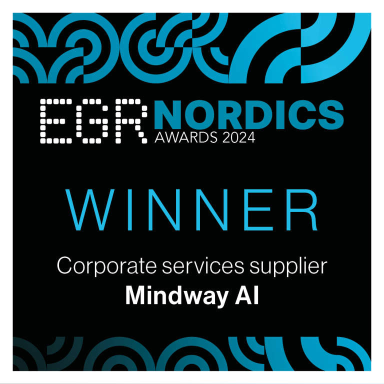 EGR Nordics Awards 2024_Mindway AI - Corporate Services Supplier